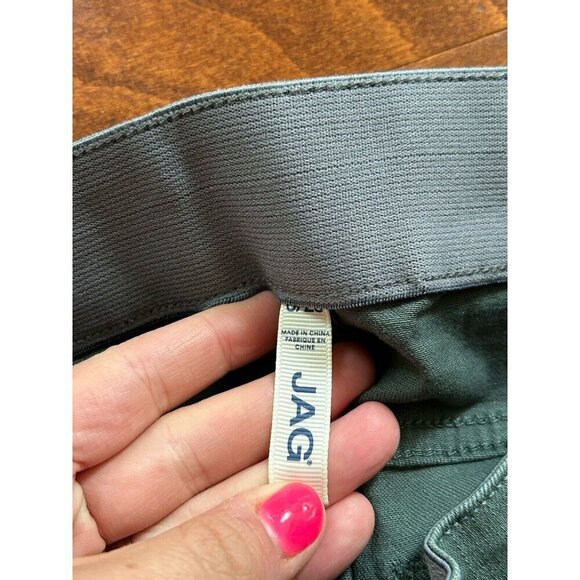 Jag Jeans Women Juniper Green Solid Pull-On Maya Skinny Jeans NWT Size 0/25 - Picture 5 of 9